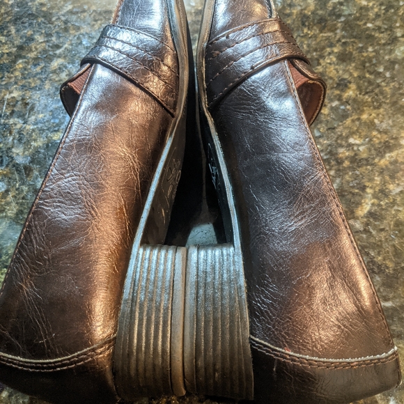 Loafers Life Stride Womens Size 8 10M Shoes Patent Brown Slip-on Shoe Monk Strap - Picture 10 of 16